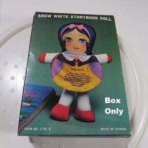 BOX for Snow White Story Book Rag Doll Flip Up Book, BOX ONLY